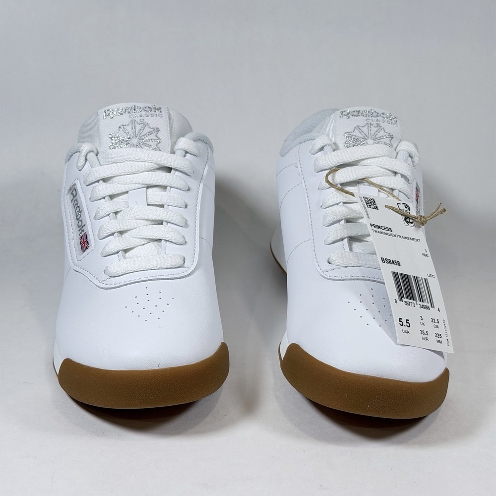 REEBOK Size-5.5 Women's Princess SHOES Tennis White - Picture 5 of 8
